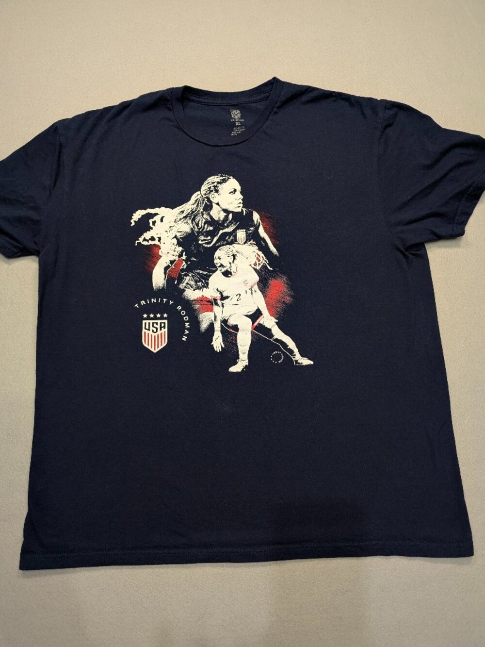 U.S. Soccer Trinity Rodman USWNT Graphic Tee Navy XL